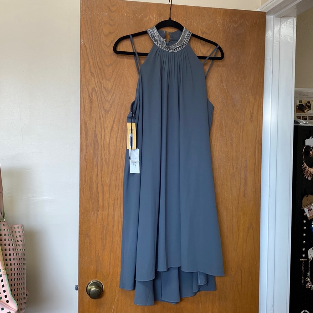 Ali & Jay gun colored trapeze mini dress size L
